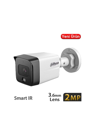 Dahua Ipc-hfw1230tc1-sa 2mp 3.6mm Sd Kart Dah. Mik. Metal Smart Ir Bullet Ip Kamera-30mt.