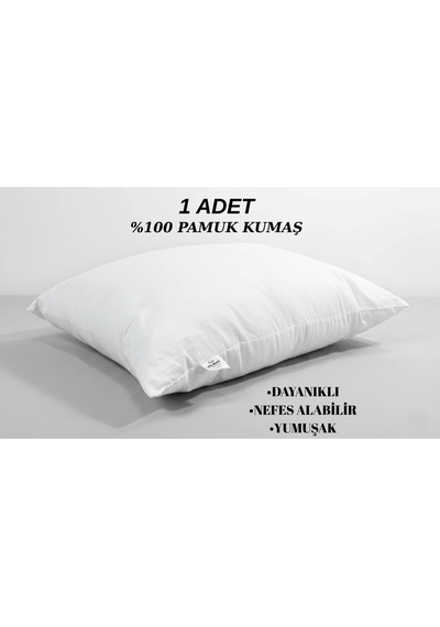 Clasy 1 Adet %100 Pamuk Yastık Dayanıklı Nefes Alabilir Yumuşak 700 Gram Beyaz