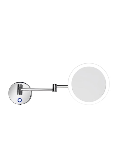 Banyo Makyaj Aynası, Ledli Gün Işığı , Çift Kollu Paslanmaz Çelik , Ip44, Büyüteçli 3x - Krom Krom