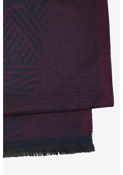 Altınyıldız Classıcs Erkek Lacivert Bordo Desenli Standart Fit Atkı
