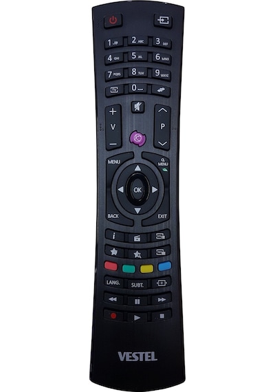 Mor Tuşlu Lcd Led Plazma Smart Tv Kumandası.