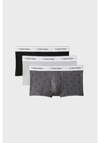 Calvin Klein Logolu Pamuklu 3 Pack Boxer Lv00nb4847x2u Erkek Boxer Lv00nb4847 X2u Siyah-beyaz-gri Çok Renkli