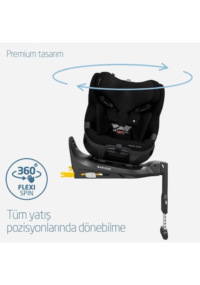 Maxi-Cosi Emerald 360 Pro I-Size Dünyanın Ilk Kızaklı, Araç Dışına Çıkabilen Isofix'li 360 Dönebilir Yatabilir 0-36 kg Bebek Oto Koltuğu