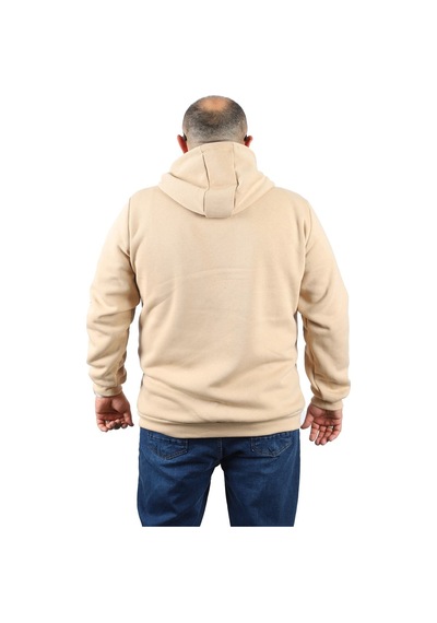 Moc Grande Mocgrande Büyük Beden Erkek Fermuarlı 3ip Sweat Everything 22737 Bej