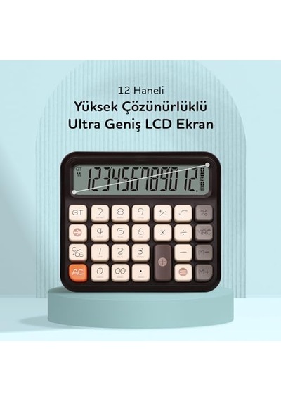 X-250 12 Haneli Hesap Makinesi Siyah Genel