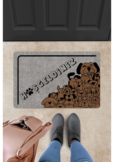 Evaşk Kapı Önü Paspası Vinil Kaymaz Tabanlı 45 X 70 Evaşkdm11088