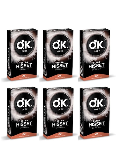 Okey Prezervatif Ultra Hisset Çok İnce Kondom 6 X 10'lu
