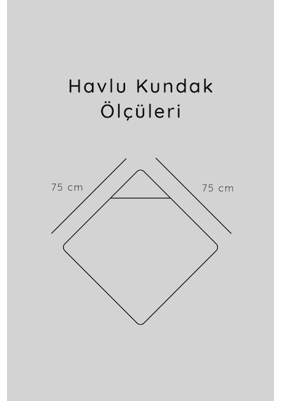 Luckka %100 Pamuk Bebek Havlu Kundak Banyo Havlusu - Ztkundak Standart