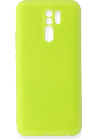 Newface Xiaomi Redmi 9 Kılıf Nano İçi Kadife Silikon Semeglbl - 94 - Sarı