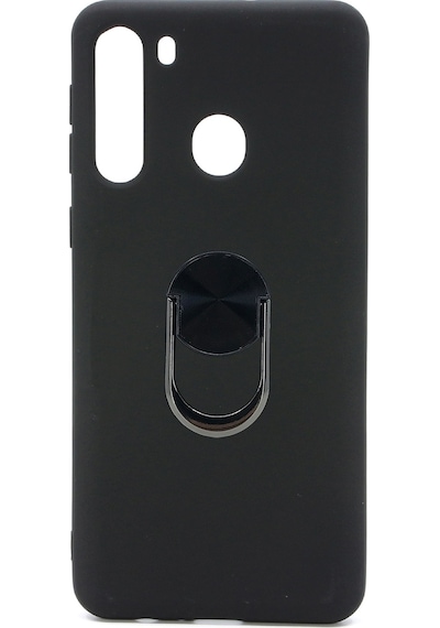 Nettech Samsung Galaxy A21 Uyumlu Leather Ring Nano Arka Koruma