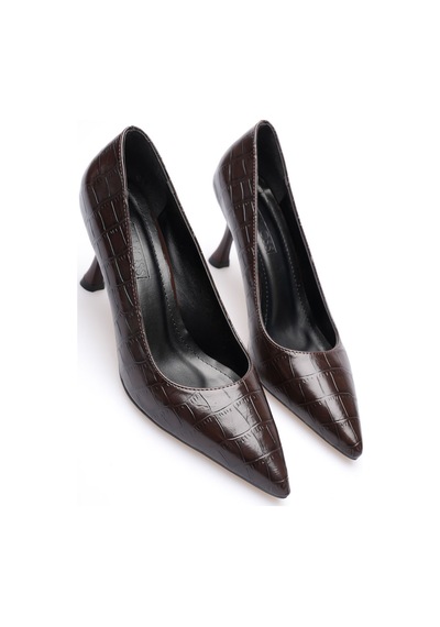 Alewomen Kahve Krokodil Desenli Deri Alçak 8 Cm Topuk Shoper Stiletto Topuklu Kadın Ayakkabı Kahverengi Kroko Alewomen Kahve Krokodil Desenli Deri Alçak 8 Cm Topuk Shoper Stiletto Topuklu Kadın Ayakkabı Kahverengi Kroko