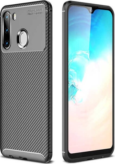Samsung Uyumlu Galaxy A21 Kılıf Zore Negro Silikon Kapak-Siyah