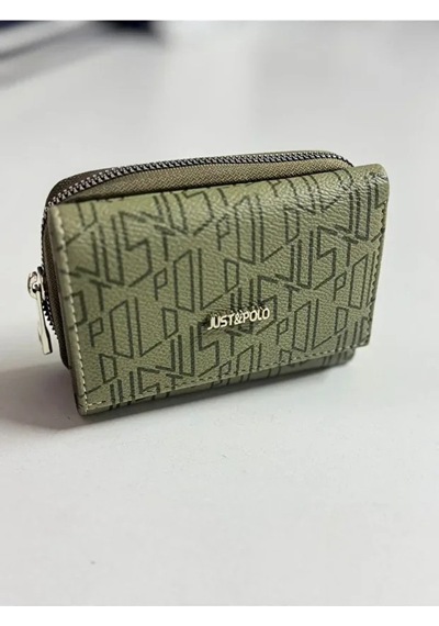 Just Polo Kadın 6 Kart 1 Kimlik Bölmeli Çıtçıt Ve Furmuarlı Şık Cüzdan Shopper Yeşil