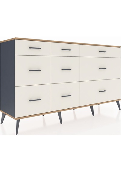 Hyperion Konsol 9 Çekmeceli 176x44x99 Antrasit-çam/aytaşı Antrasit-çam/aytaşı Hyperion Konsol 9 Çekmeceli 176x44x99 Antrasit-çam/aytaşı Antrasit-çam/aytaşı