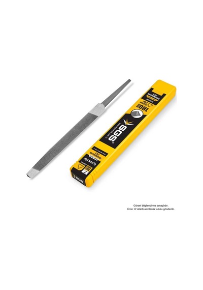 Sgs Üçgen Eğe Seti Kalın Dişli - 130-150-180-200 Mm. - 4 Parça