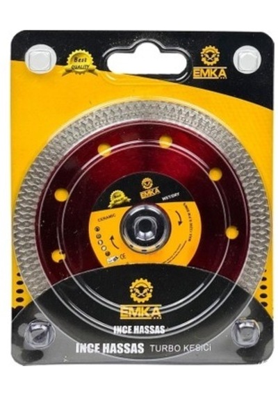 Emka İnce Hassas Turbo Kesici 180 Mm Mermer Granit Kesici Disk