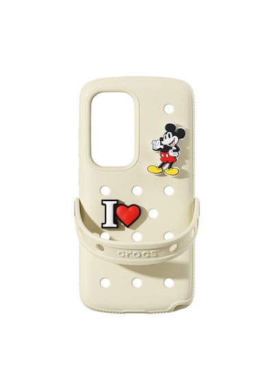 Samsung Galaxy Uyumlu S25 Plus Crocks Kılıf Krem Krem