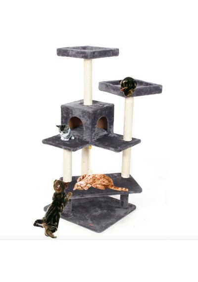 Missidea Amazon Kedi Tırmalama Evi Platformu Antrasit