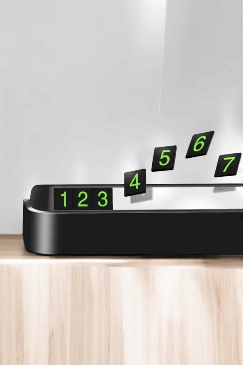 Numaralık Araç İçi Araba Araç Park Numaratör Telefon Numarası Yazma Renkli