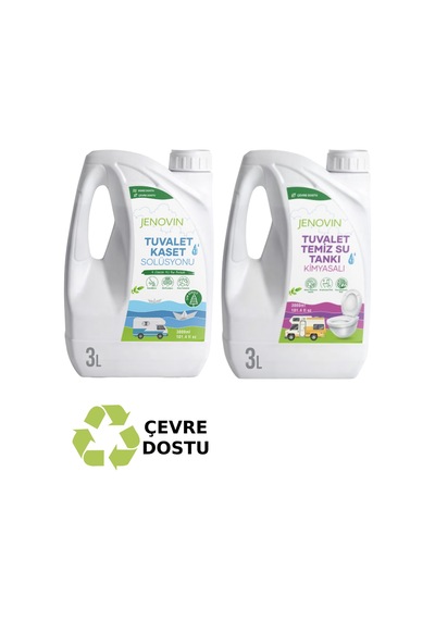 Jenovin Sifon Temizliği Karavan & Tekne Tuvalet Kimyasalı 3L - Katı Atık Parçalama Çam Kokusu