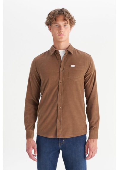 Wrangler Erkek Kadife Gömlek Camel Camel