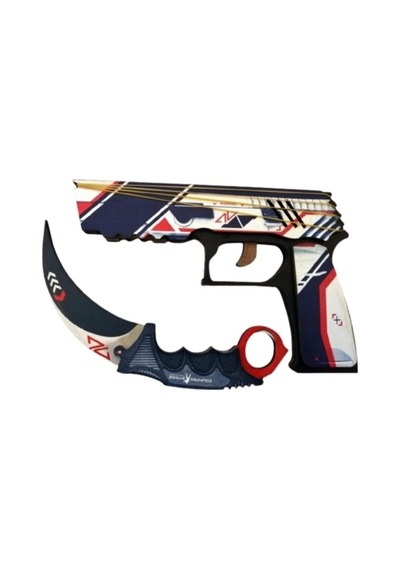 Ahşap Cs-go P250 Oyuncak Set 7016