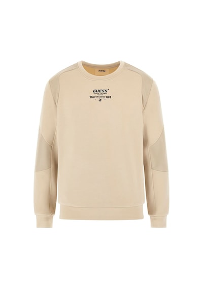 Guess Erkek Ryota Aktif Scuba Sweatshirt - Bej Bej