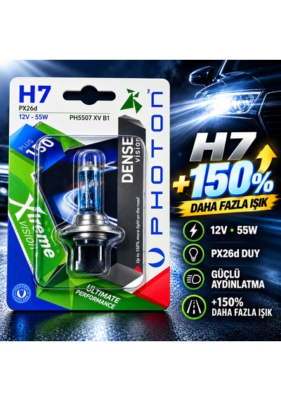 H7 Photon Ph5507 +150 Fazla Işık
