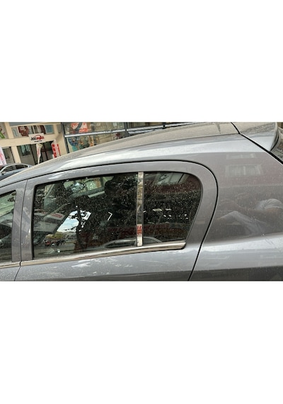 Opel Astra H Hb 2004-2012 Uyumlu Kapı Cam Direği Kelebek 2 Parça Krom Paslanmaz Çelik Cam Direk