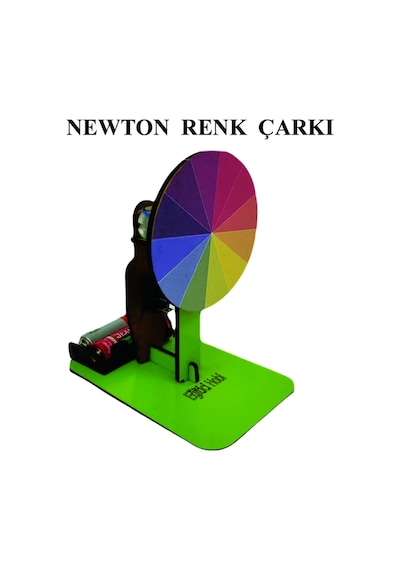 Newton Renk Çarkı Yapım Seti Motorlu Ve Pilli