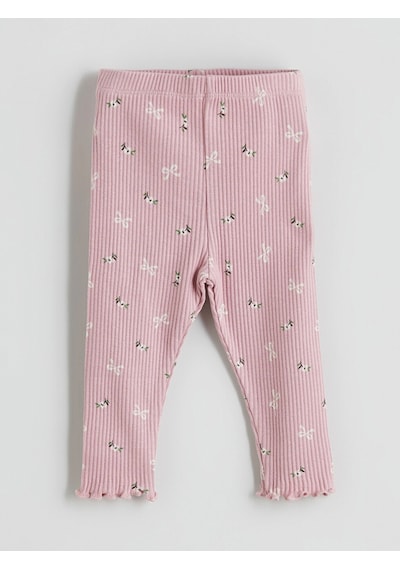 LC Waikiki Lcw Baby Pembe Dantel Detaylı Kız Bebek Sweatshirt Ve Tayt Dusty Rose