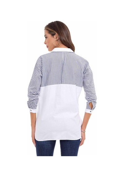 Cipo & Baxx WH133 Detaylı Beyaz Kadın Gömlek Beyaz