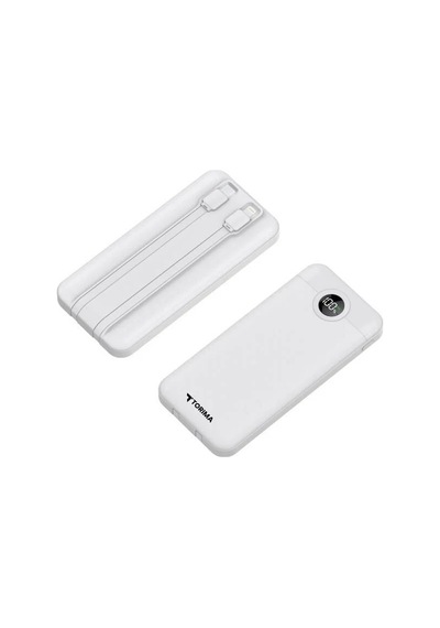 Hızlı Dolum Cep Bataryası Seyahat Ürünü Taşınabilir Batarya Trm-1015 Beyaz 10000mah Çok Renkli