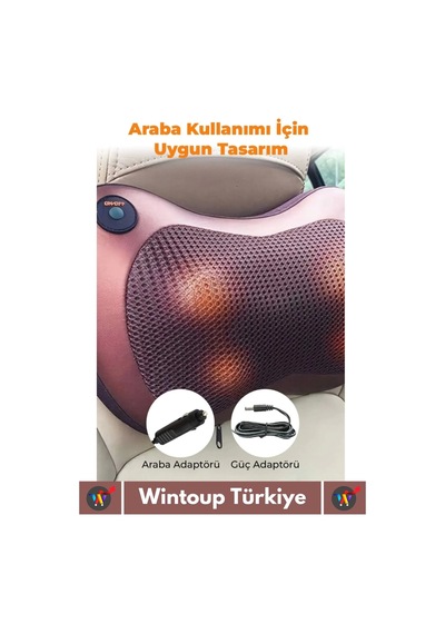 Özel Üretim 4 Başlıklı Yıkanabilir Kılıflı Aydınlatma Kutulu Çok Amaçlı Boyun Omuz Sırt Masaj Aleti Çok Renkli