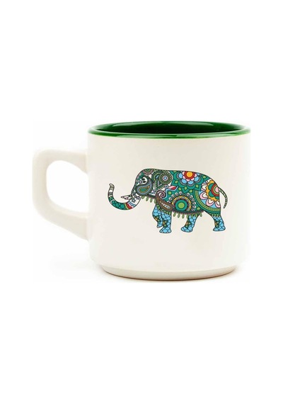 Etnik Fil Beyaz Venüs Kupa - Hediyelik Kupa Fincan Mug Diğer