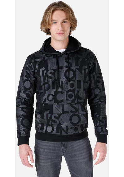 Colin's Colins Regular Fit Baskılı Siyah Erkek Sweatshirt Cl1067000 Siyah