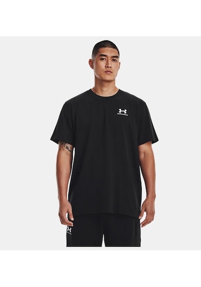 Under Armour Erkek Ua Logo Emb Heavyweight Kısa Kollu 1373997-001 Siyah - Beyaz