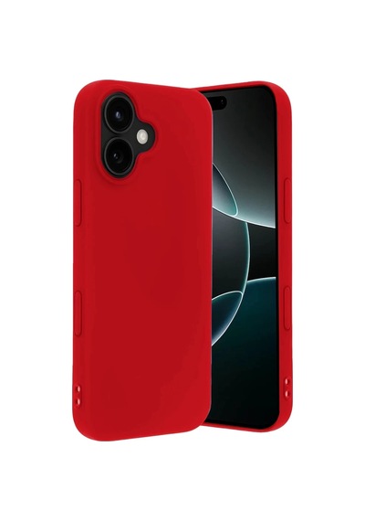 Apple Uyumlu iPhone 17 Uyumlu Nano İçi Kadife Silikon - Kırmızı