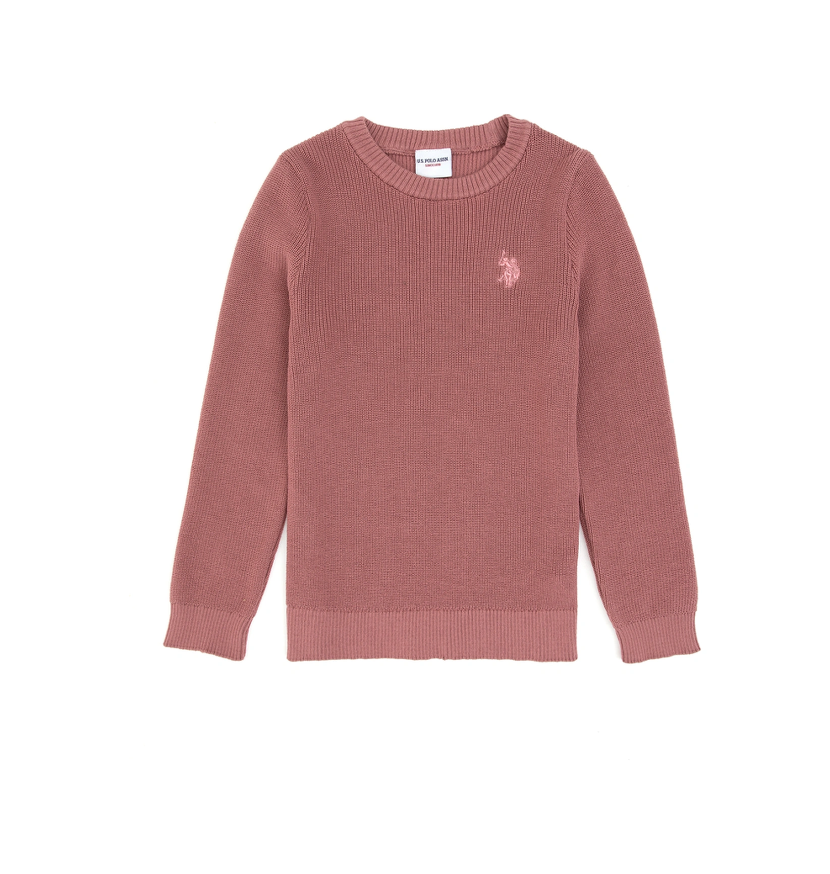 U.S. Polo Assn. Kız Çocuk Orkide Bisiklet Yaka Basic Kazak 50316842-VR221
