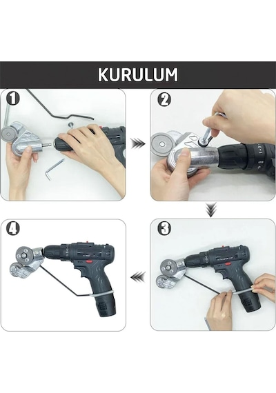Rox 0185 Şarjlı Matkaplar İçin Metal Plaka Ve Sac Kesme Aparatı