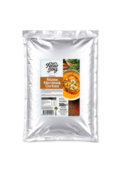 Süzme Mercimek Çorbası 3000 Gr Lentil Soup Hazır Çorba