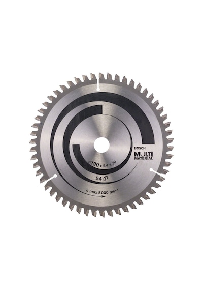 Bosch Multi Material 190 x 20/16 MM 54 Diş Daire Testere Bıçağı - 2608640508