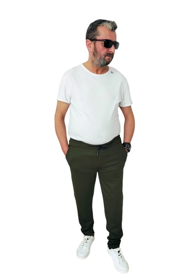 Erkek Jogger Eşofman Altı Battal Boy Büyük Beden Pike Kumaşyü