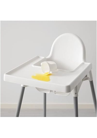 Antilop Unisex Beyaz Tepsili Mama Sandalyesi Beyaz