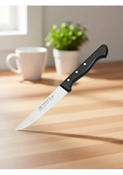 Sürmene Et Ekmek Mutfak Bıçağı 24 Cm Paslanmaz Çelik Dilimleme Doğrama Kesim Bıçağı Sürbisa 61003 Siyah