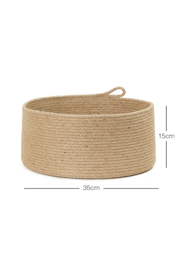 Ocean Home Textile Jüt Halat Sepet 35 x 15 cm