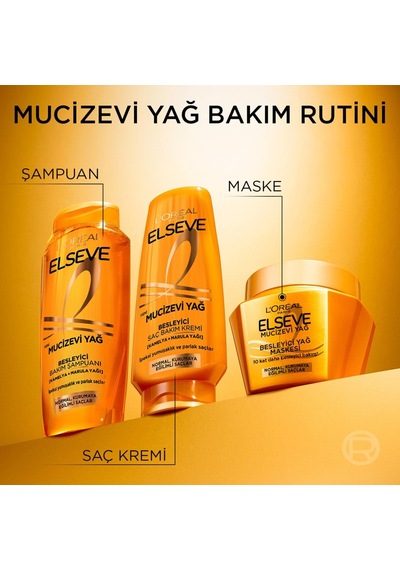 L'oréal Paris Elseve Mucizevi Yağ Besleyici Saç Bakım Maskesi 300ml