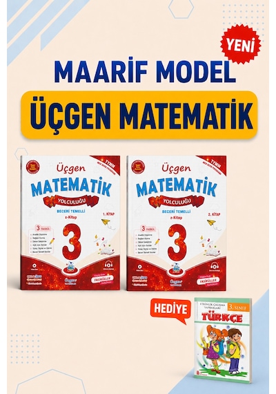 3.sınıf Beceri Temelli Matematik Yolculuğu 1. Kitap Ve 2. Kitap + Etkinlik Çalışma Yaprakları Türkçe