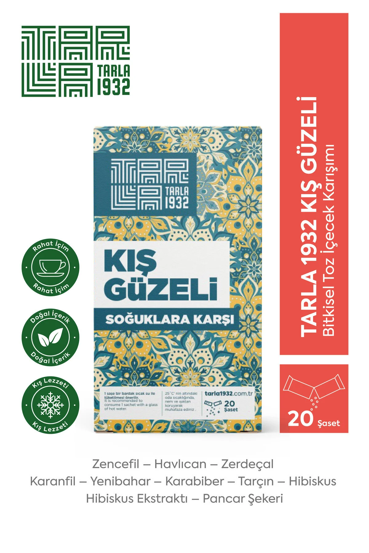 Tarla 1932 Kış Güzeli Kışa Özel Bitkisel Çay Karışımı 20 Li Poşet - Benzersiz Bitki leri Diğer