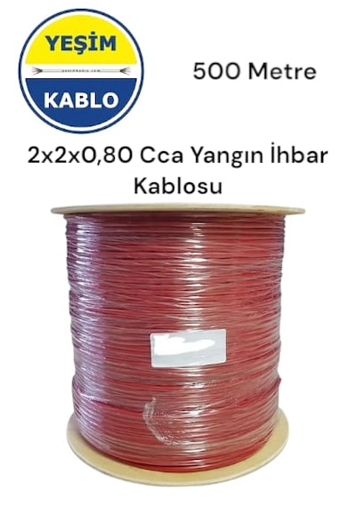Yeşim Kablo 2x2x0.80 Mm Yangın İhbar Kablosu 500 Metre